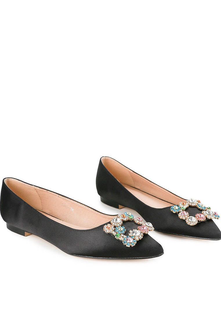 Marquise Flat Shoes Black