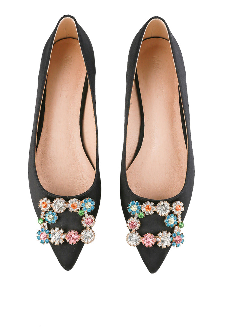 Marquise Flat Shoes Black