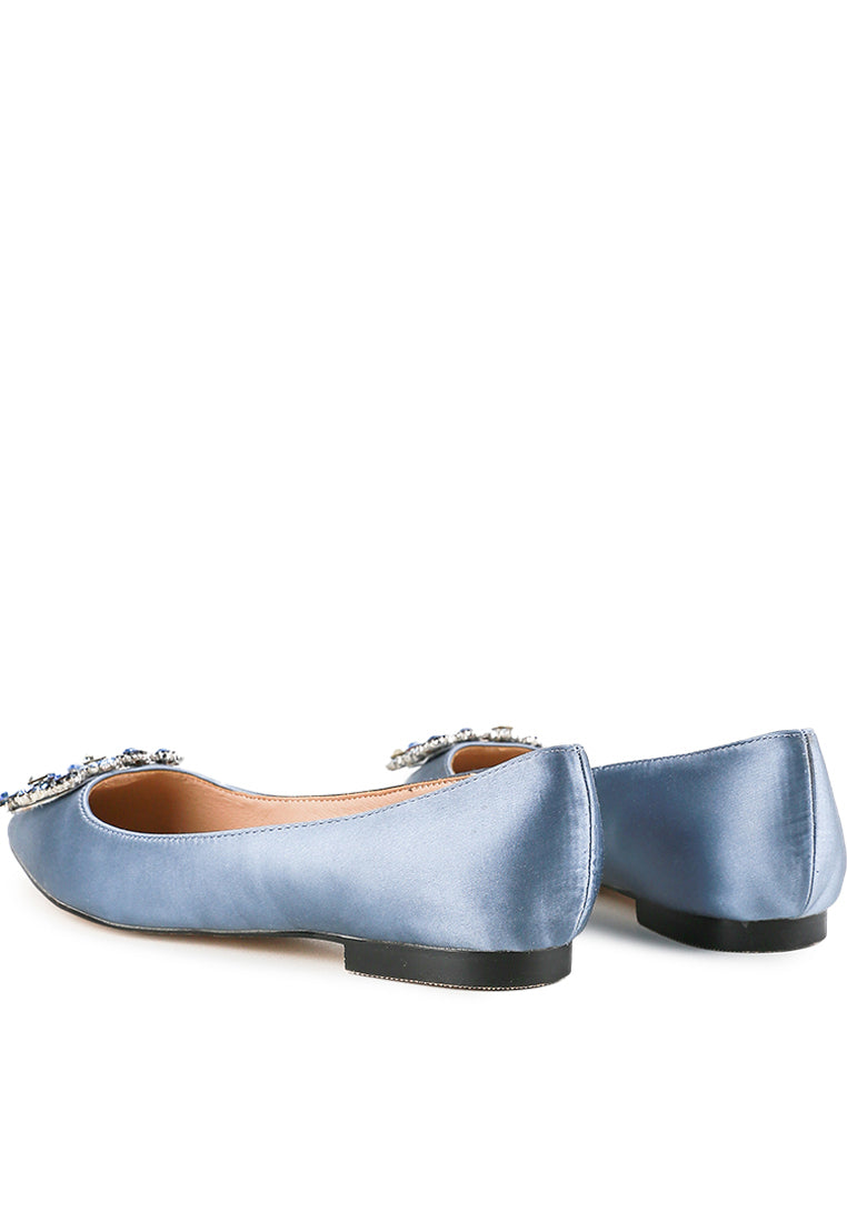 Marquise Flat Shoes Light Blue