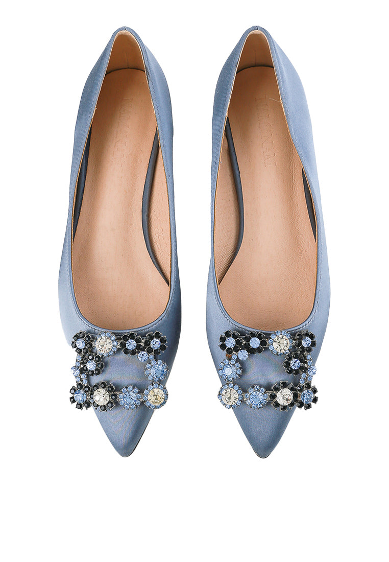 Marquise Flat Shoes Light Blue