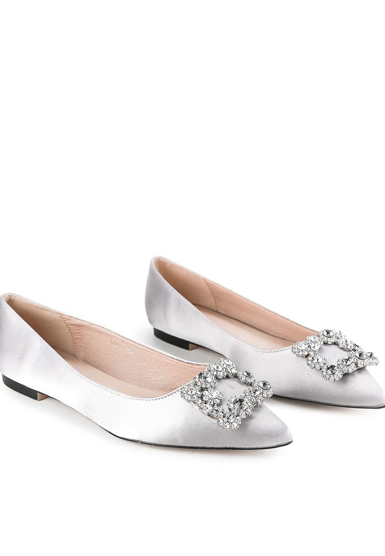 Marquise Flat Shoes Grey