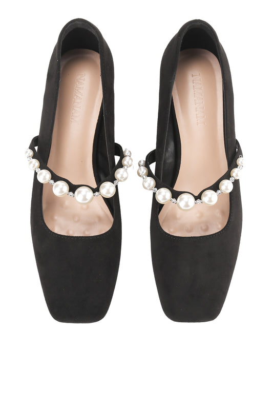 Hayley Block Heel Mary Jane Black