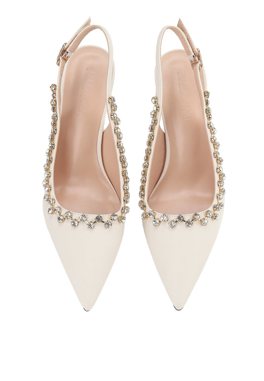 Jenine Pump Heels White