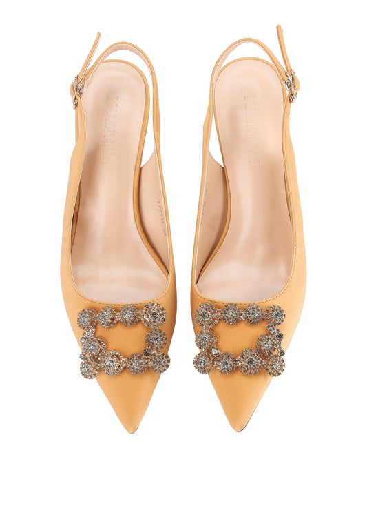 Majela Pump Heels Gold Yellow