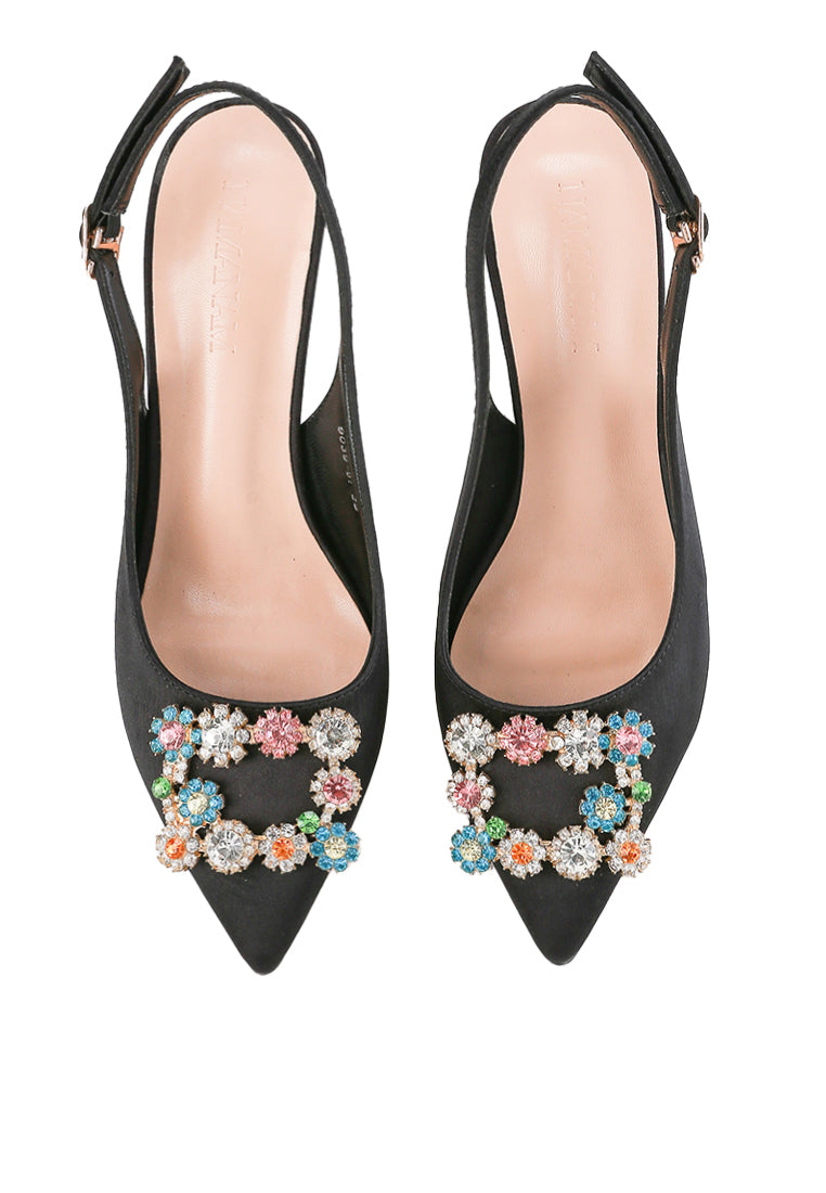Marquise Pump Heels Black