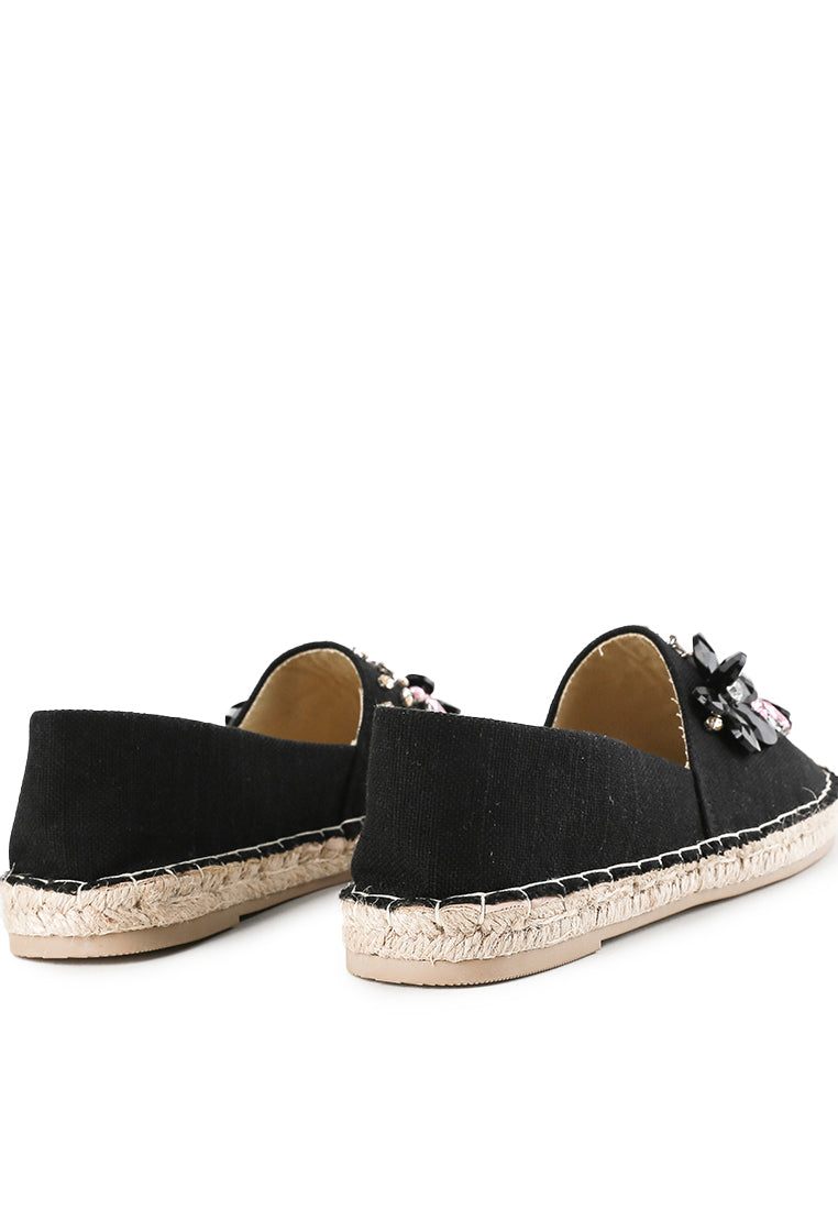 Plum Blossom Espadrilles Swarovski