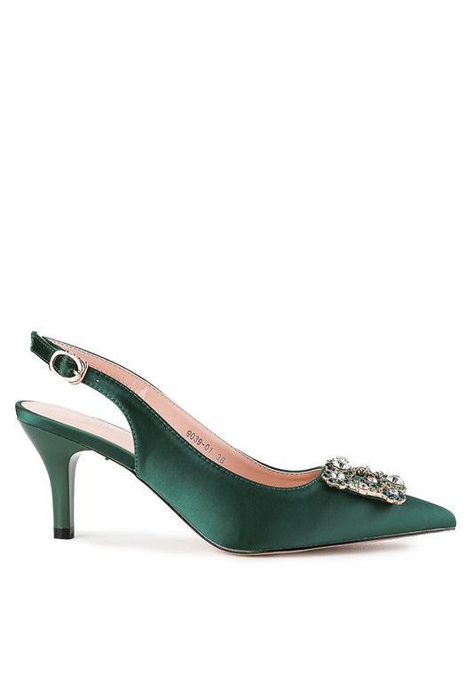 Marquise Pump Heels Green