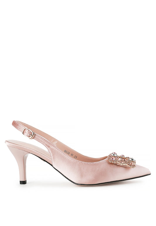 Marquise Pump Heels Rose Pink